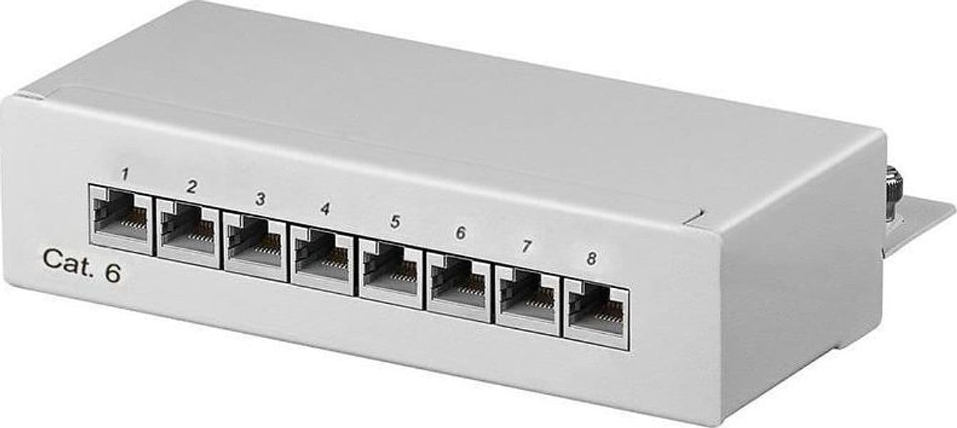 Pannello Patch 8 Porte Cat. 6 STP Grigio in Pannelli patch Ethernet Scontolo.net - Potenza, commercioVirtuoso.it