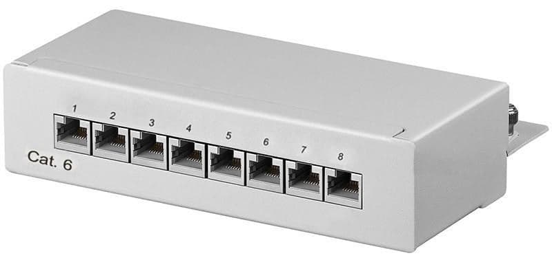 Pannello Patch 8 Porte Cat. 6 STP Grigio in Pannelli patch Ethernet Scontolo.net - Potenza, commercioVirtuoso.it