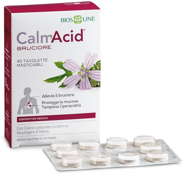 Biosline calmacid bruciore 40 tavolette masticabili