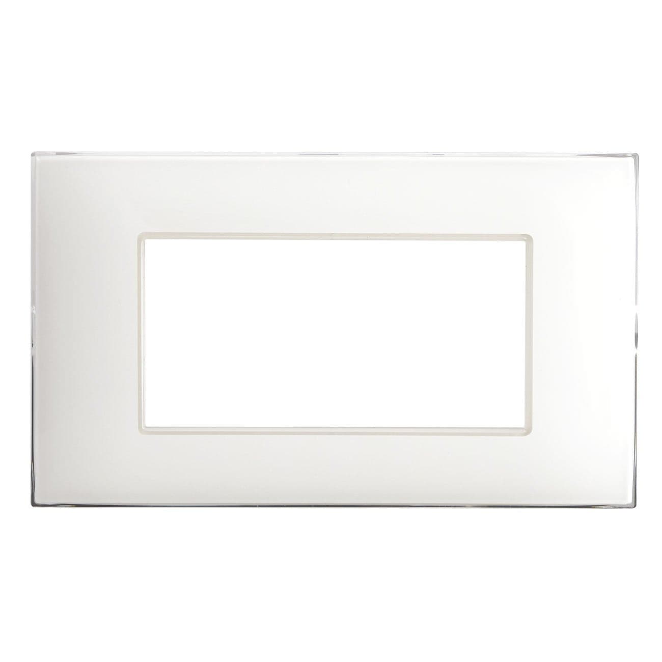 Placca Serie YOUNG 44 per Scatola Rettangolare 4 Moduli Bianco in Placche per interruttori Scontolo.net - Potenza, commercioVirtuoso.it