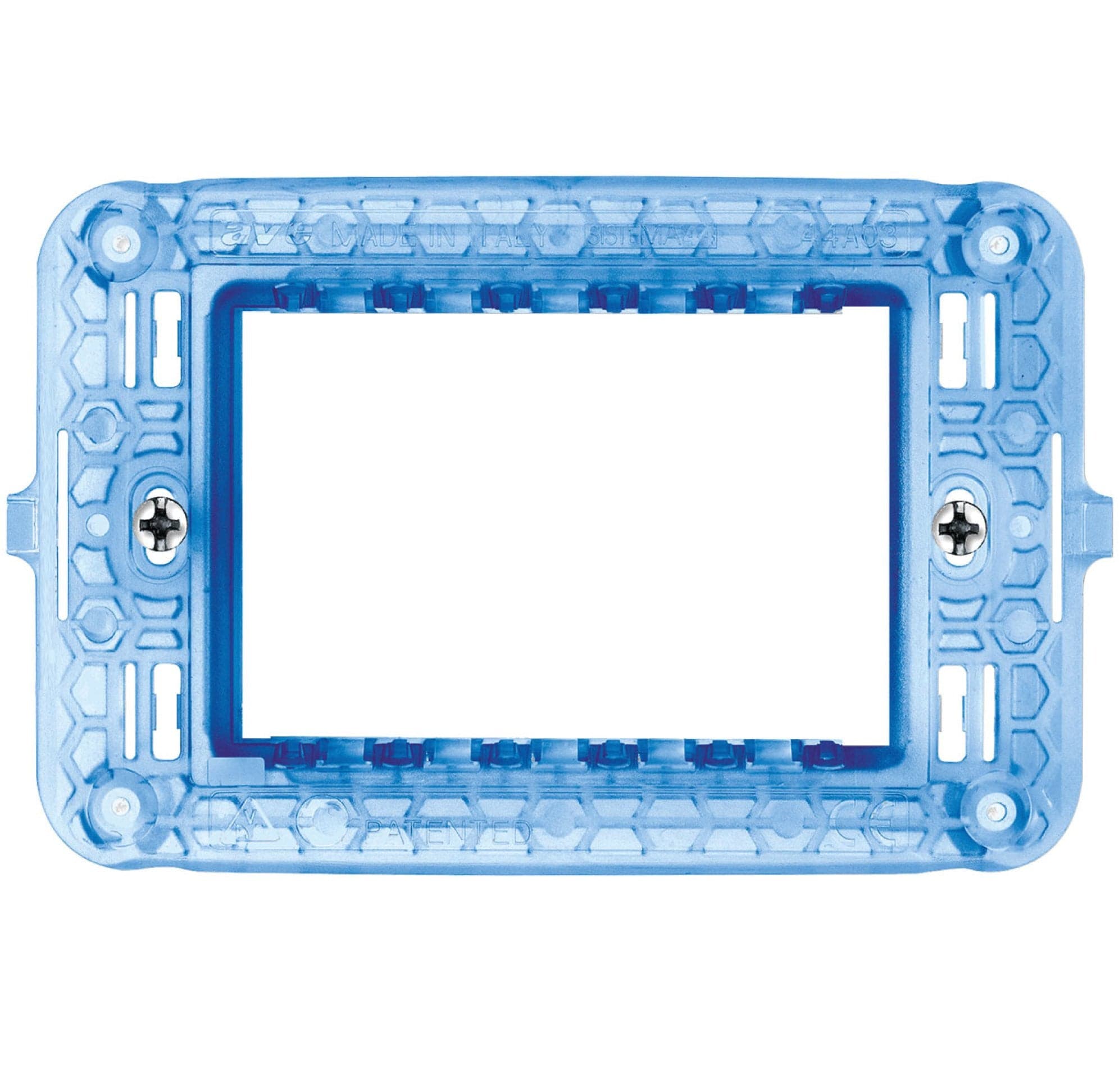 Supporto con Viti S44 per Scatole Rettangolari 3 Moduli in Supporti Scontolo.net - Potenza, commercioVirtuoso.it