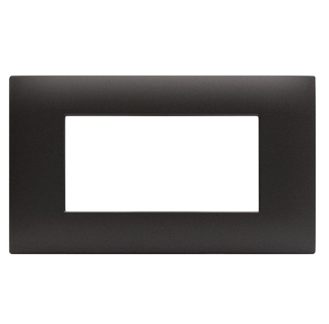 Placca Serie YOUNG 44 per Scatola Rettangolare 4 Moduli Grigio in Placche per interruttori Scontolo.net - Potenza, commercioVirtuoso.it