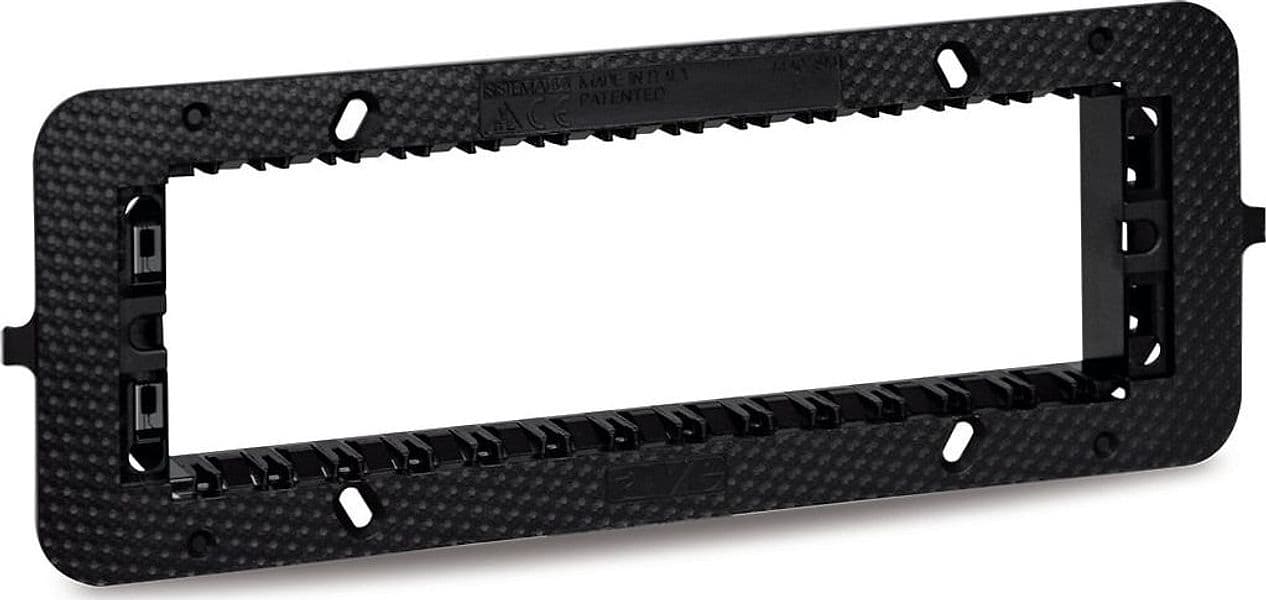 Supporto Smart44 con Viti per Scatole Rettangolari 7 Moduli