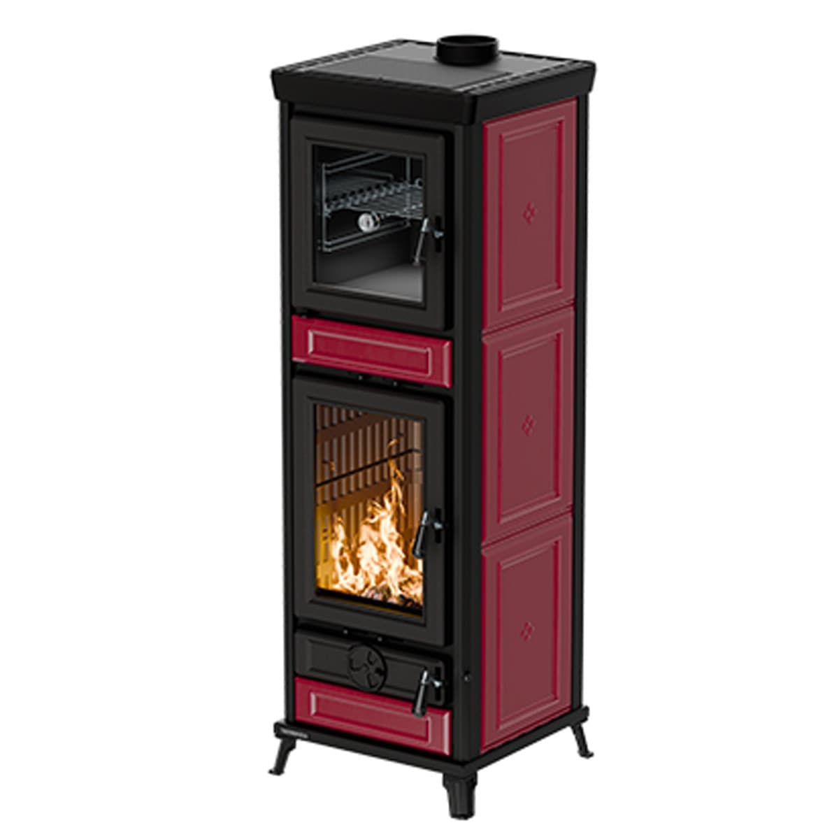 Thermorossi Termostufa a Legna Anna Evo5 Maiolica 13,8 kW in Forni caminetto Masterbrico - Longobardi, commercioVirtuoso.it