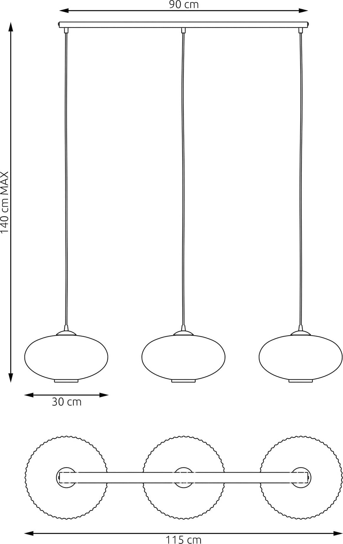 Lampadario 3 Luci Coco In Acciaio Nero Paralume Plissè Multicolor in Lampade a sospensione LuceArt - Montecorvino Pugliano, commercioVirtuoso.it