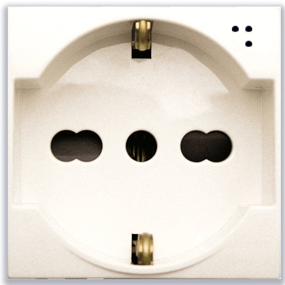 Domus S44 Presa Schuko Bipasso 2P+T 10/16A 250V Bianco Lucido, 441090/15TS in Prese a muro Scontolo.net - Potenza, commercioVirtuoso.it