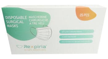 Rexpiria mascherina chirurgica tipo i 25 pezzi in Mascherine a coppa Clubfarma - Melilli, commercioVirtuoso.it