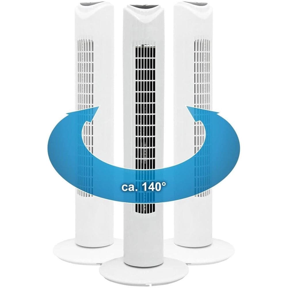 Ventilatore a Torre 80 cm silenzioso Oscillante 3 Velocità 45W con Telecomando in Ventilatori a torre Esplodia - Napoli, commercioVirtuoso.it