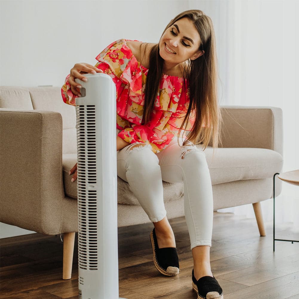 Ventilatore a Torre 80 cm silenzioso Oscillante 3 Velocità 45W con Telecomando in Ventilatori a torre Esplodia - Napoli, commercioVirtuoso.it