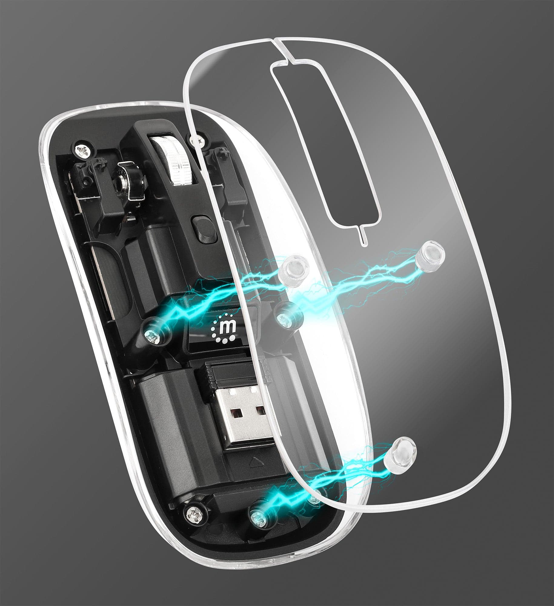 Mouse Ottico Wireless 800-1600 dpi con Micro Ricevitore USB Nero Trasparente in  Scontolo.net - Potenza, commercioVirtuoso.it