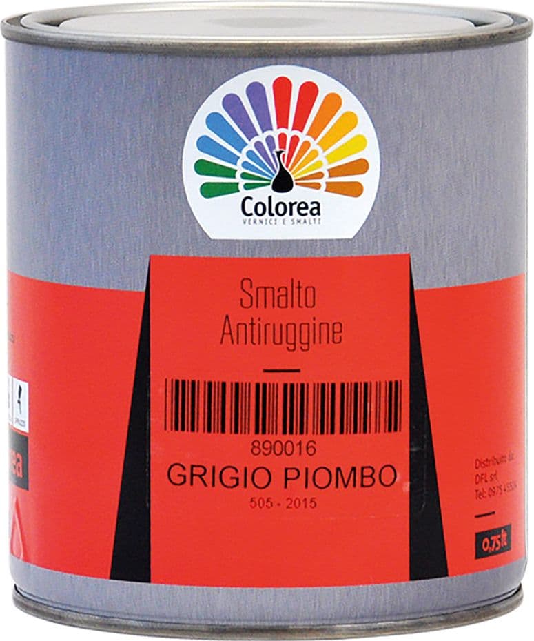 Smalto Antiruggine 'COLOREA' Lt. 0,750 Nero lucido