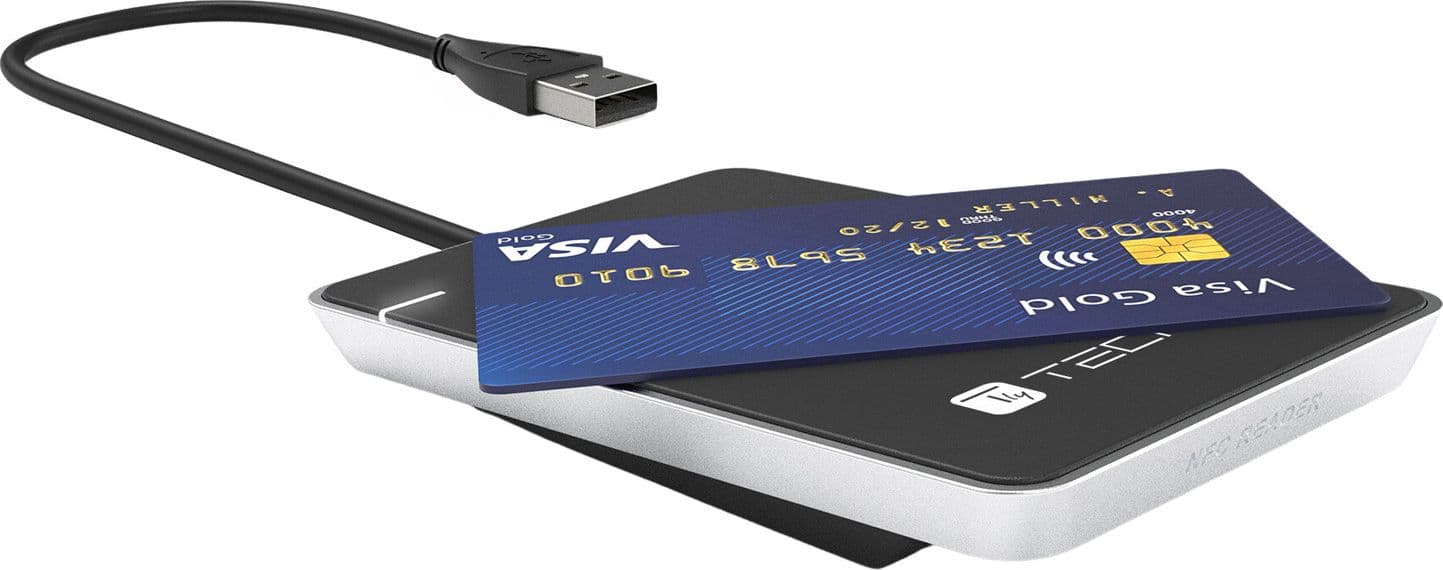 Lettore Contactless Card Reader RFID e NFC per Carta d’Identit&agrave Elettronica e Tessera Sanitaria in Lettori schede di memoria esterni Scontolo.net - Potenza, commercioVirtuoso.it