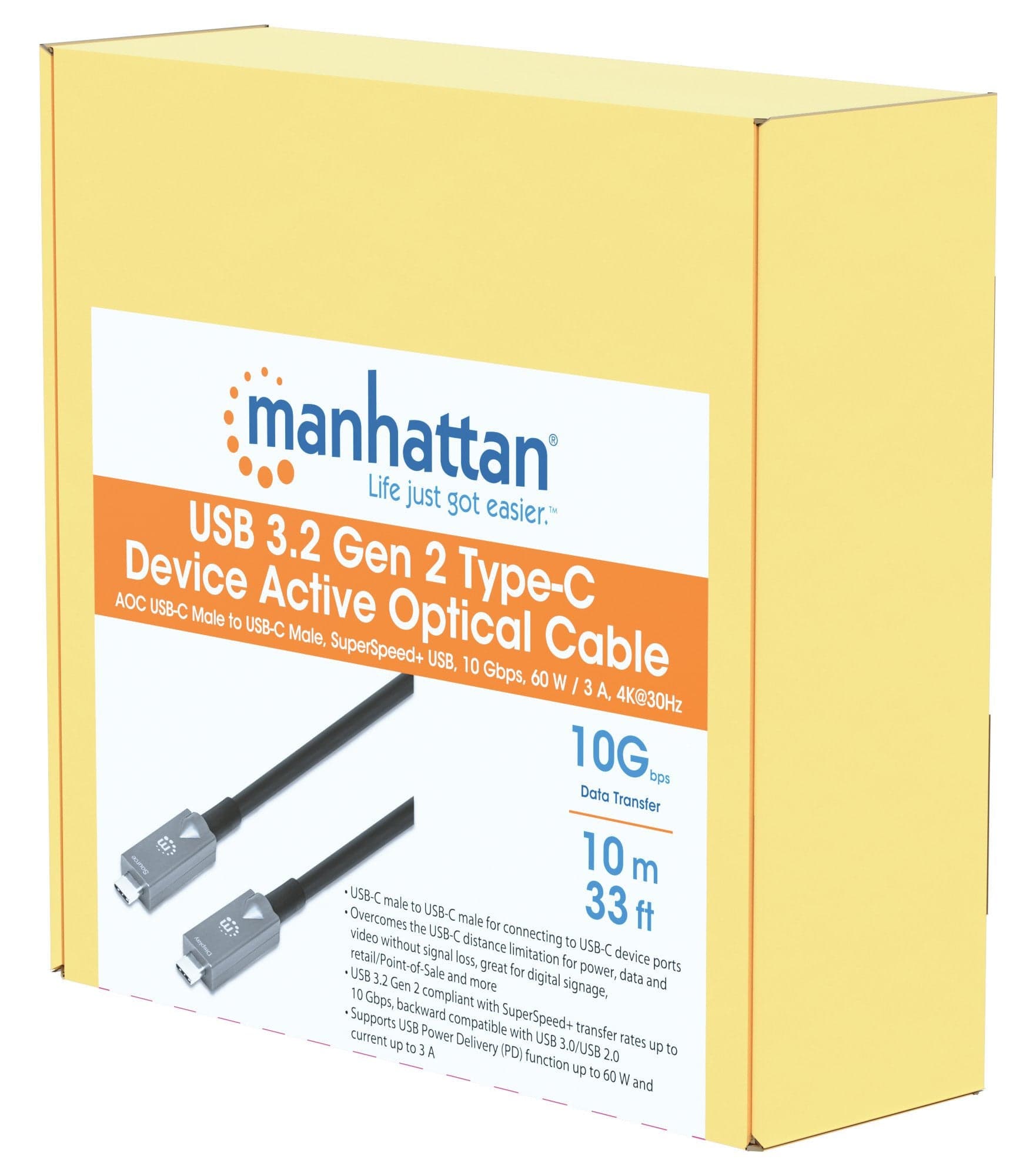 Cavo Ottico Attivo Dati e Video USB 3.2 Gen 2 USB-C&trade M/M Fibra Ottica 4K 10 m in  Scontolo.net - Potenza, commercioVirtuoso.it