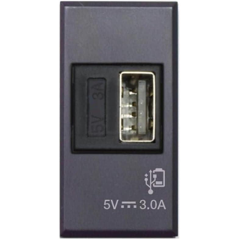 Tekla S44 Caricatore USB-A 3A 240V 1 Modulo Grigio Opaco, 445082USB3A in Caricabatterie da muro Scontolo.net - Potenza, commercioVirtuoso.it