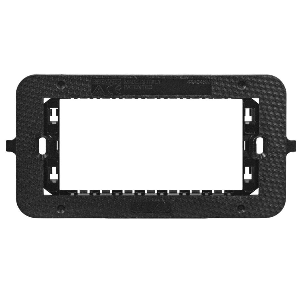 Supporto Smart44 con Viti per Scatole Rettangolari 4 Moduli in Placche combinate interruttori e prese Scontolo.net - Potenza, commercioVirtuoso.it