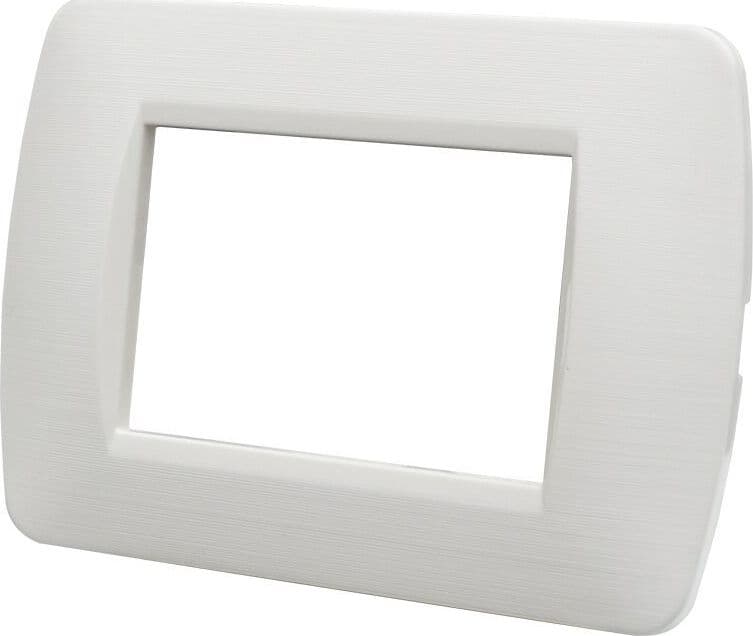 ETTROIT Placca Plastica Serie Space 3P Colore Bianco Satinato Compatibile Con Bticino Living Light in Placche per interruttori Scontolo.net - Potenza, commercioVirtuoso.it