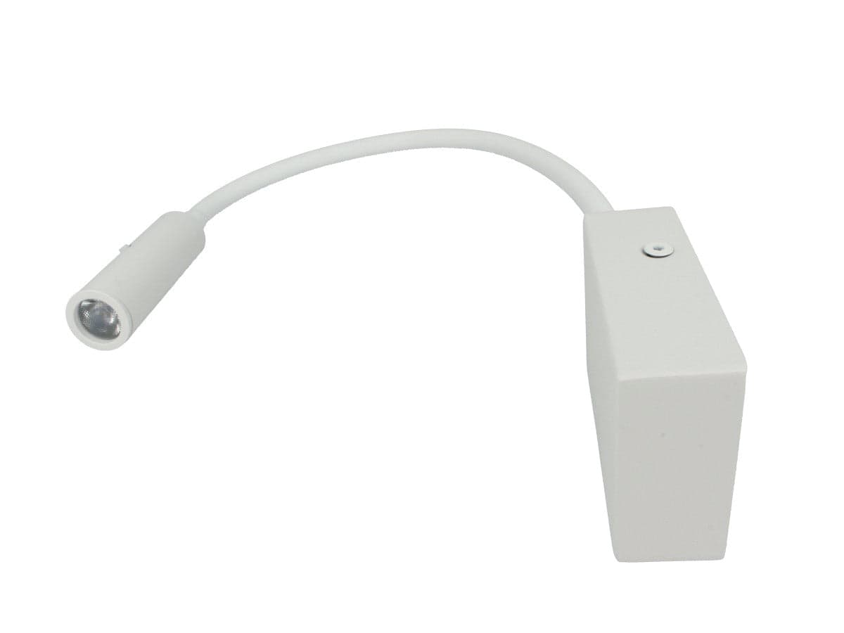 Applique Lampada Led Da Parete Hotel Per Lettura 3W 3000K Braccio Flessibile Carcassa Bianca SKU-211486 in Lampade da lettura Scontolo.net - Potenza, commercioVirtuoso.it