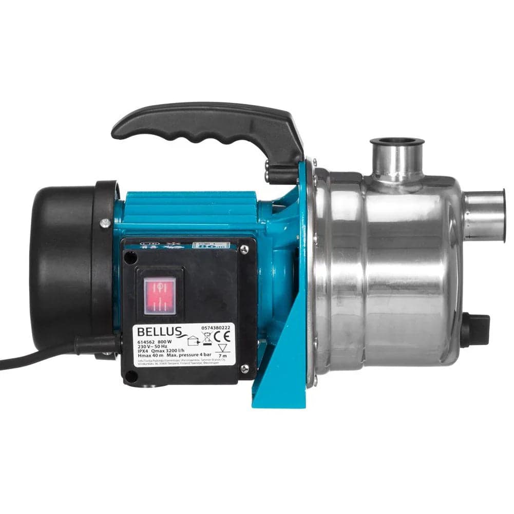 Pompa da Giardino Inox 800W Irrigazione Portata 3200 l/h Altezza Sollevamento 40mt in Pompe per fontane Danyx - Casoria, commercioVirtuoso.it