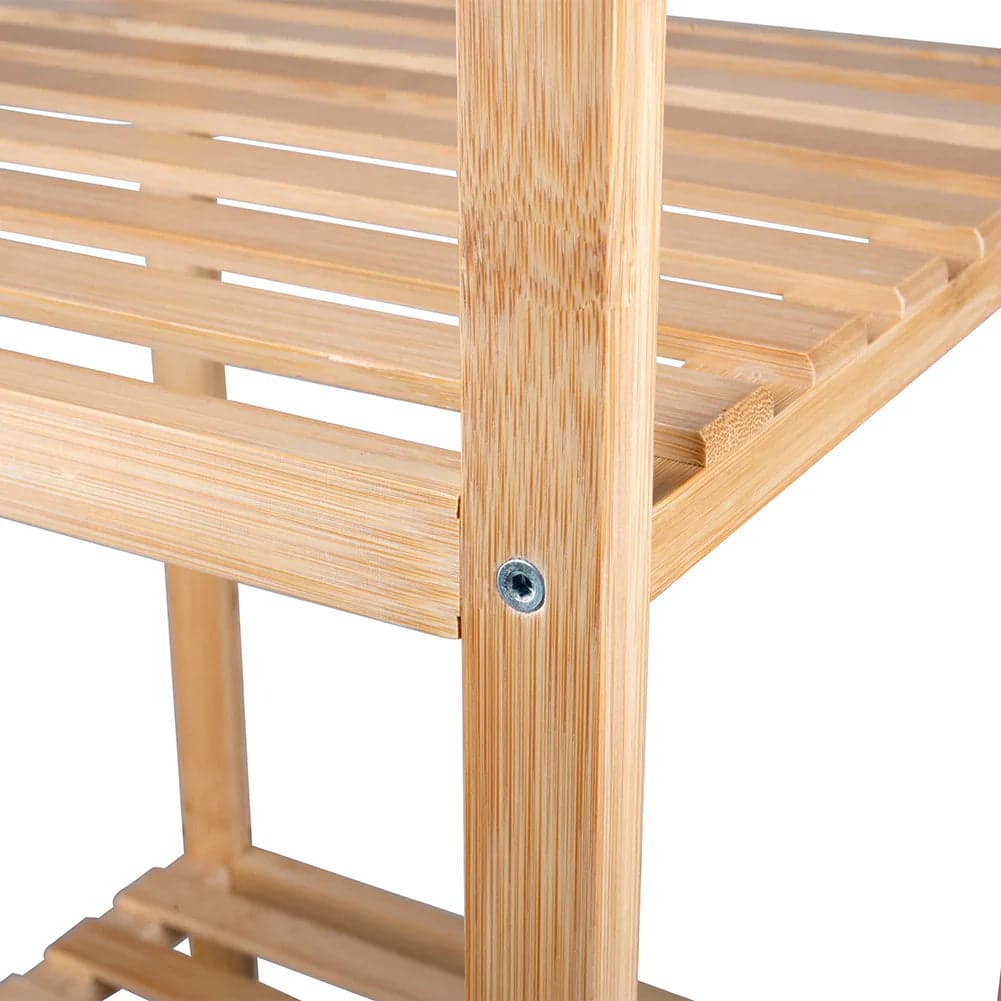 Scaffale a Colonna da Bagno 3 Ripiani Legno Bambù Organizer 33x32x77.5cm in Mobili a colonna Danyx - Casoria, commercioVirtuoso.it