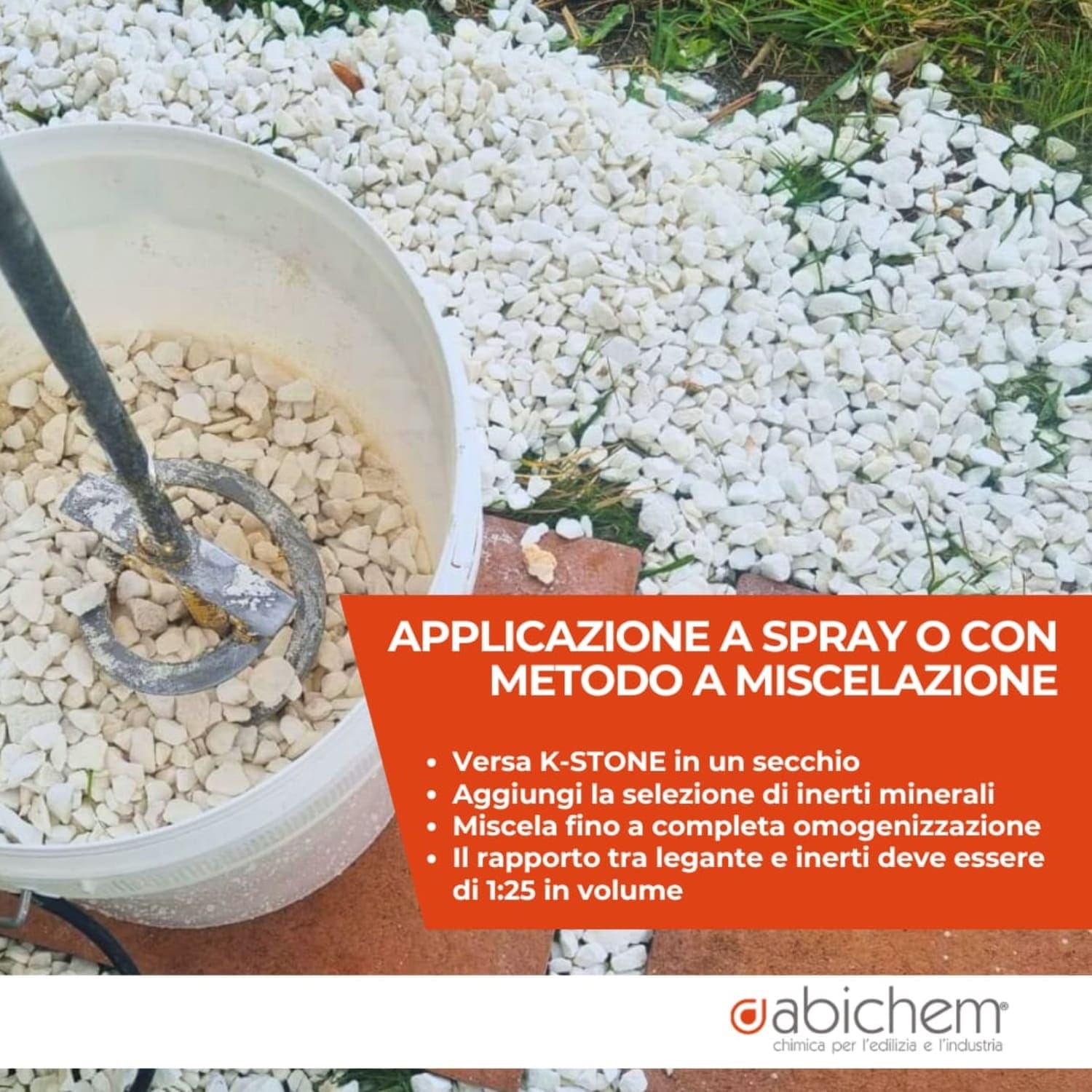 Stabilizzatore Ghiaia Giardino - Legante Per Sassi Bianchi Ciottoli Corteccia 5L in Pacciami Masterbrico - Longobardi, commercioVirtuoso.it