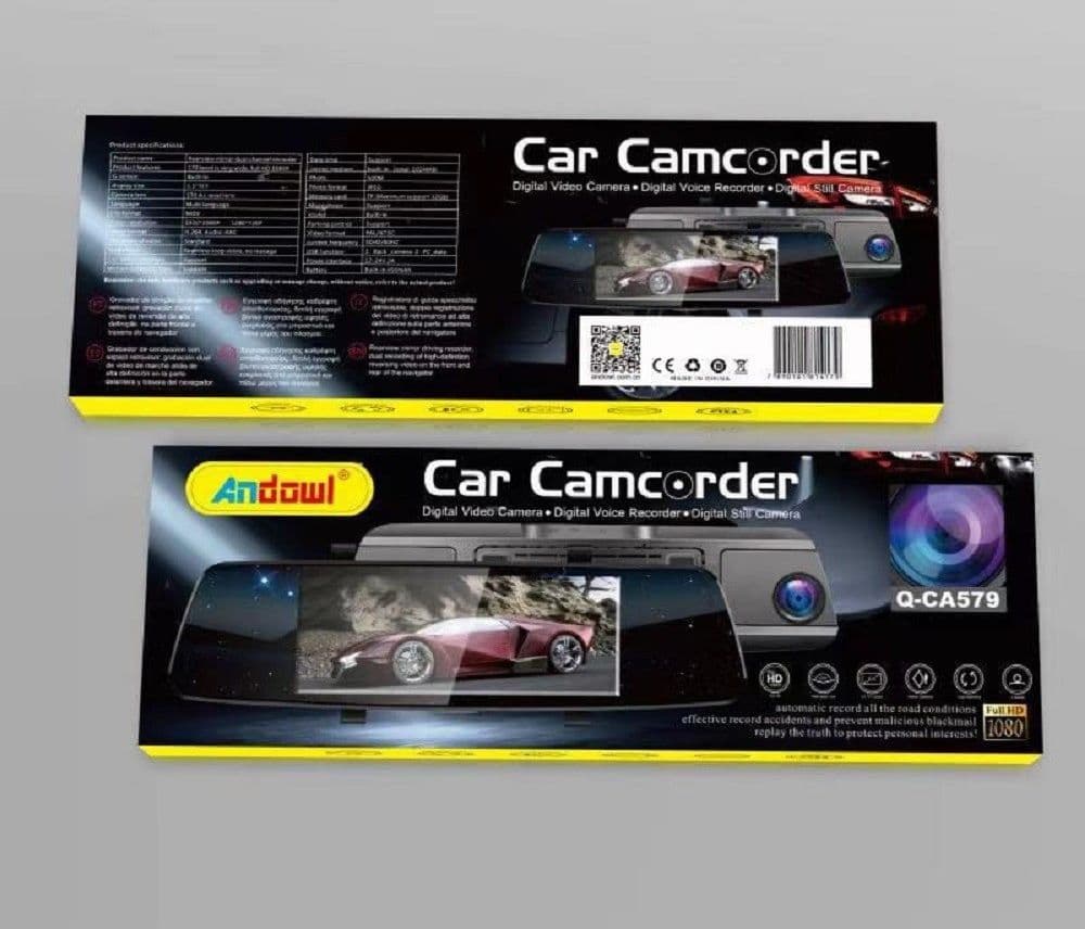 Videocamera Dash Cam Per Auto 5,5" Touch Screen Specchietto Retrovisore Q-ca579 Elettronica/Elettronica per veicoli/Elettronica per auto/Telecamera posteriore Trade Shop italia - Napoli, Commerciovirtuoso.it
