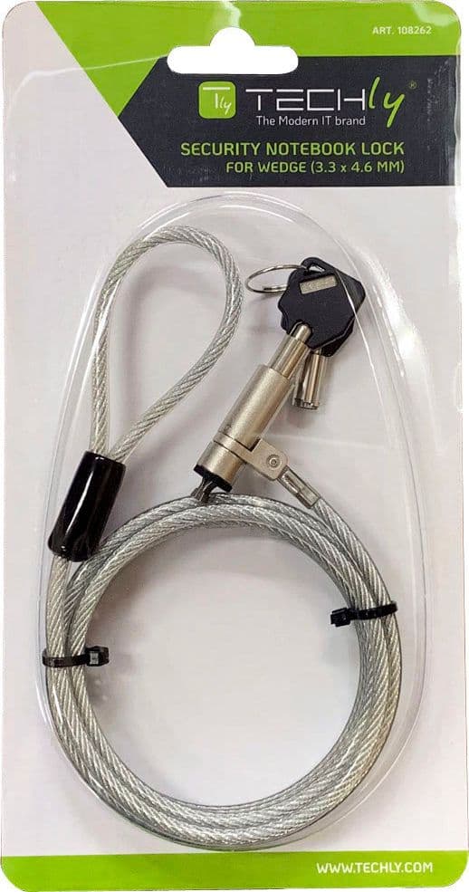 Lucchetto con Sistema di Sicurezza Wedge-Lock per Notebook Cavo 1,8m in  Scontolo.net - Potenza, commercioVirtuoso.it