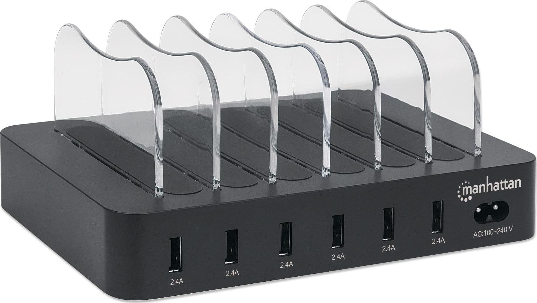 Docking Station Stazione di ricarica 6 porte USB in Caricabatterie da muro Scontolo.net - Potenza, commercioVirtuoso.it