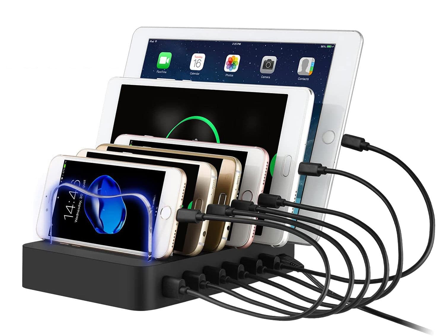 Docking Station Stazione di ricarica 6 porte USB in Caricabatterie da muro Scontolo.net - Potenza, commercioVirtuoso.it