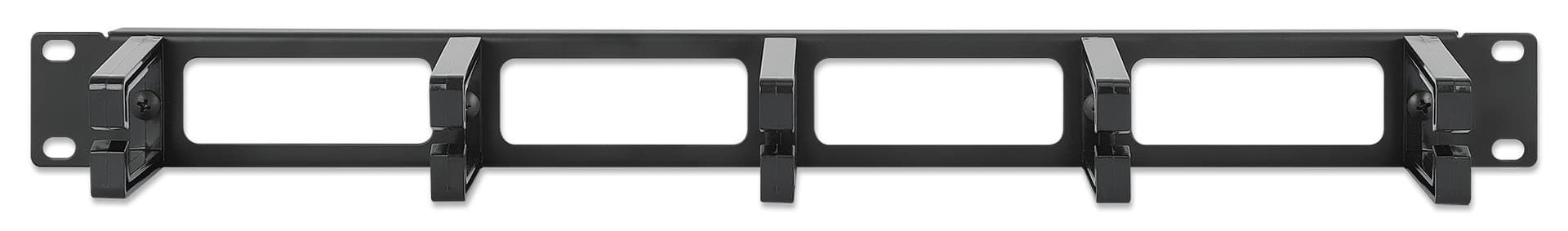 Pannello Passacavi 19'' 5 Anelli in Plastica 1U Nero in Guaine per cavi Scontolo.net - Potenza, commercioVirtuoso.it