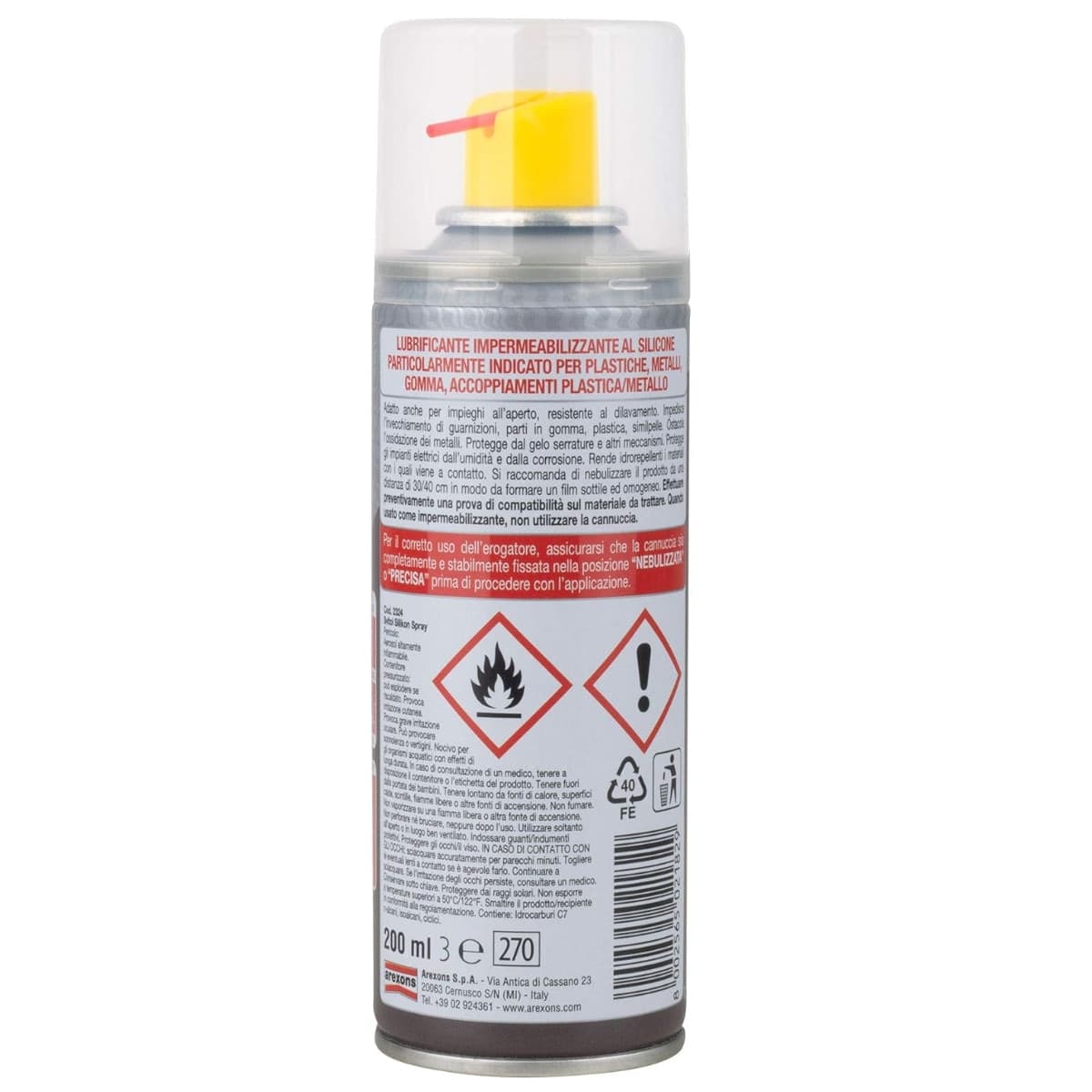 Svitol Silikon Spray 200 ml – Lubrificante silicone 360° in Lubrificanti Masterbrico - Longobardi, commercioVirtuoso.it