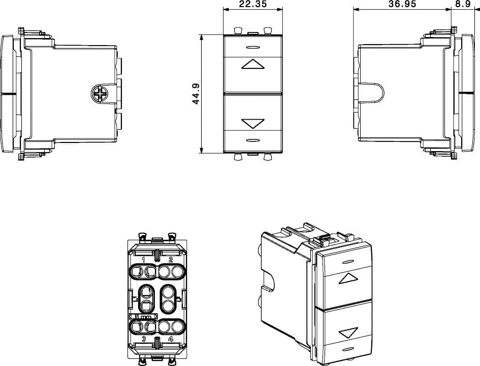 Domus S44 Commutatore Stabile 1P 10AX Bianco Lucido in Interruttori dimmer Scontolo.net - Potenza, commercioVirtuoso.it