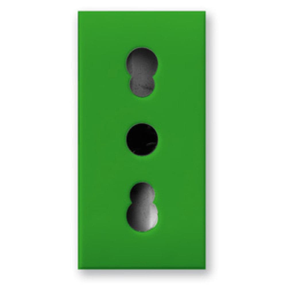 Presa Bipasso 2P+T 10/16A 250V S44 Verde Lucido, 442006/15TSV in Prese a muro Scontolo.net - Potenza, commercioVirtuoso.it