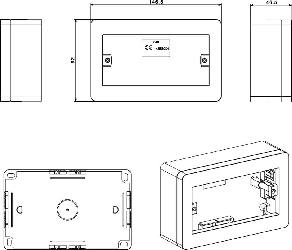 Scatola Universale IP40 per Minicanali 4 Moduli Bianco in Scatole di derivazione Scontolo.net - Potenza, commercioVirtuoso.it
