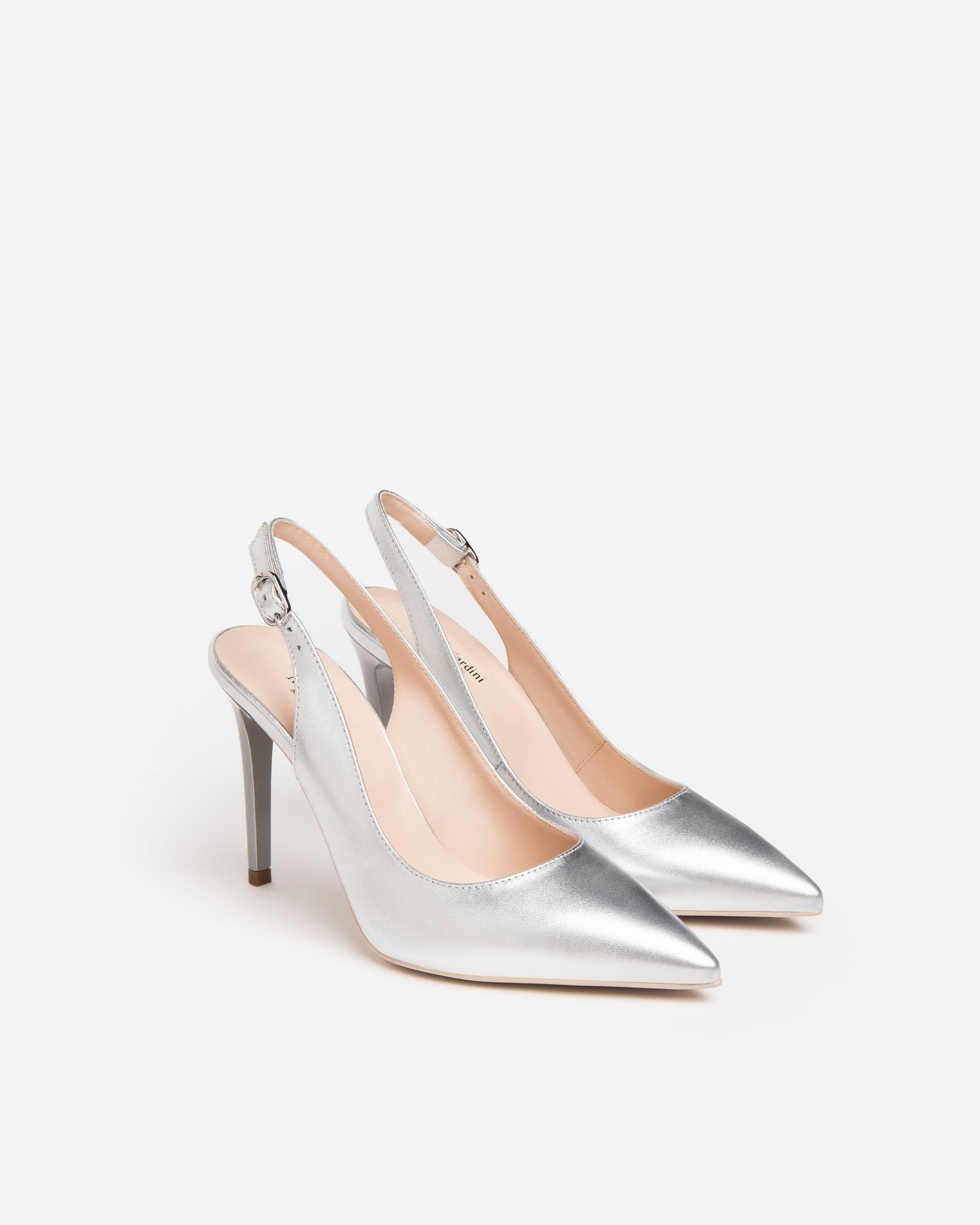 Nero Giardini slingback laminata argento E307041DE700 in prodotto Teresi Calzature - Marsala, commercioVirtuoso.it