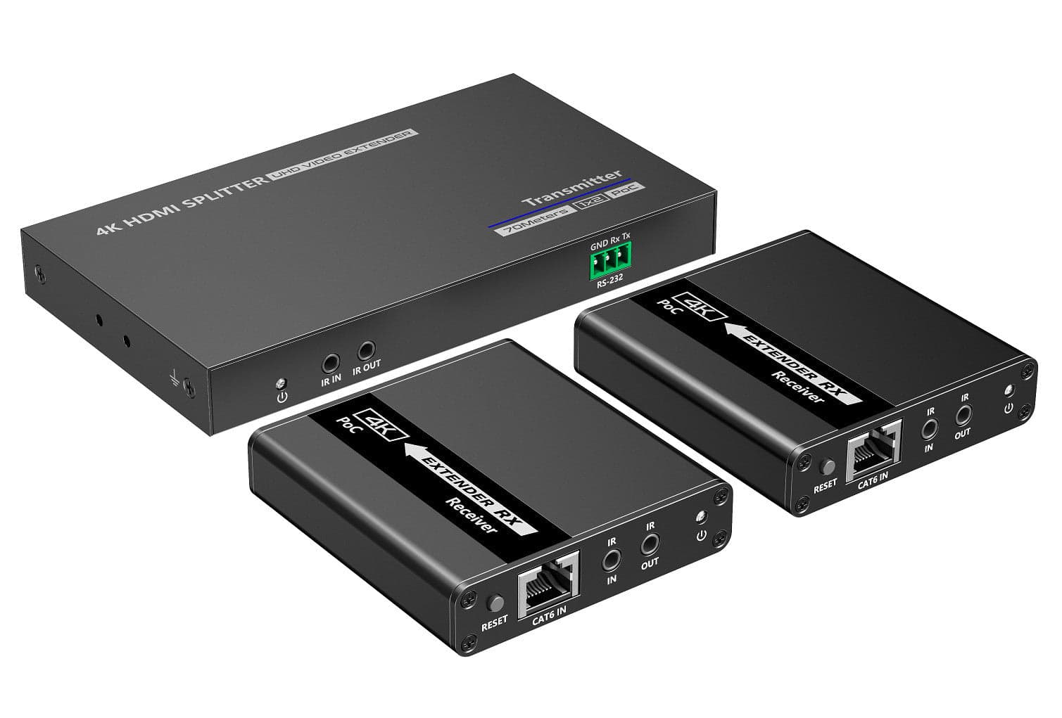 Extender Splitter HDMI 2 vie su Cavo di Rete 70 metri PoC in Cavi HDMI Scontolo.net - Potenza, commercioVirtuoso.it