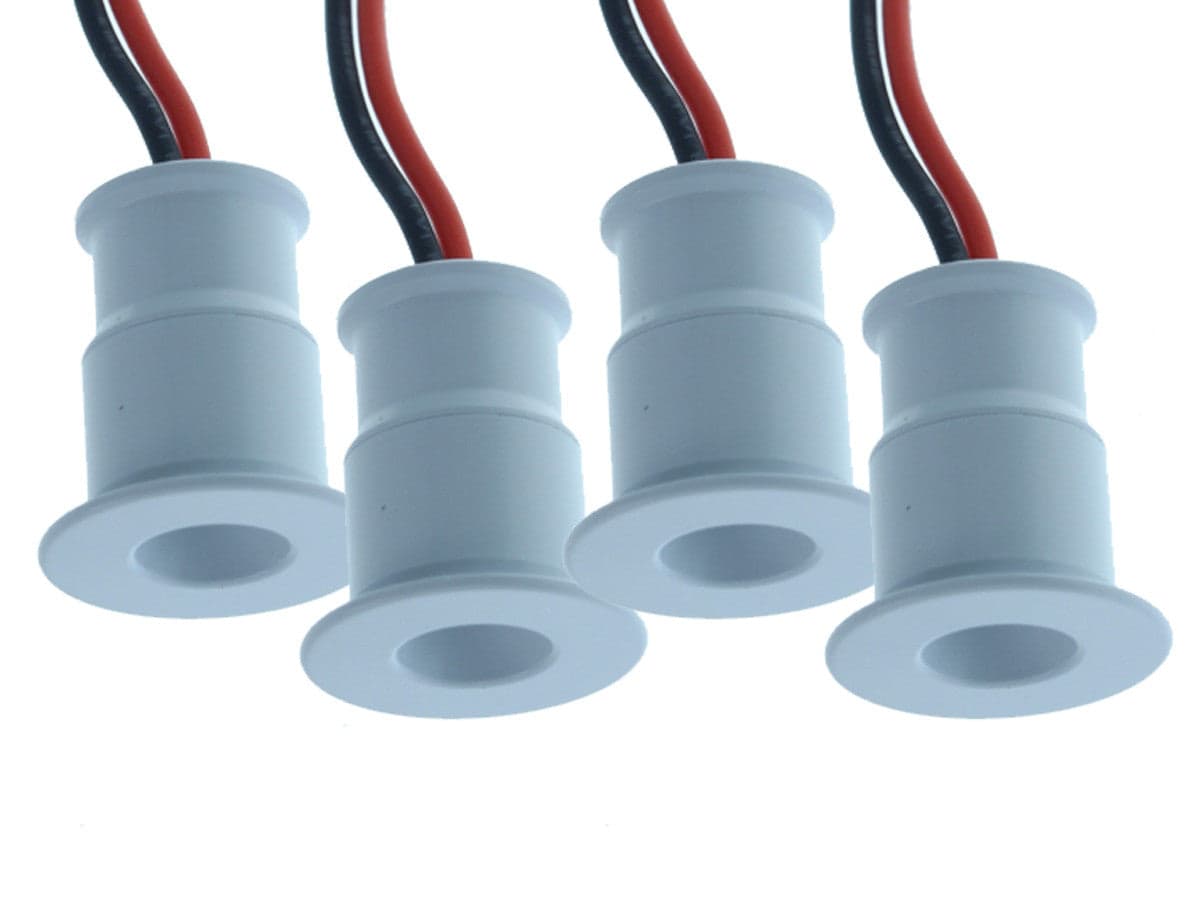 4 PZ Mini Faretto Led Da Incasso 1W DC 12V Caldo 3000K Carcassa Bianca Angolo 30 Gradi Foro 15mm 20X25mm in Faretti da soffitto Scontolo.net - Potenza, commercioVirtuoso.it