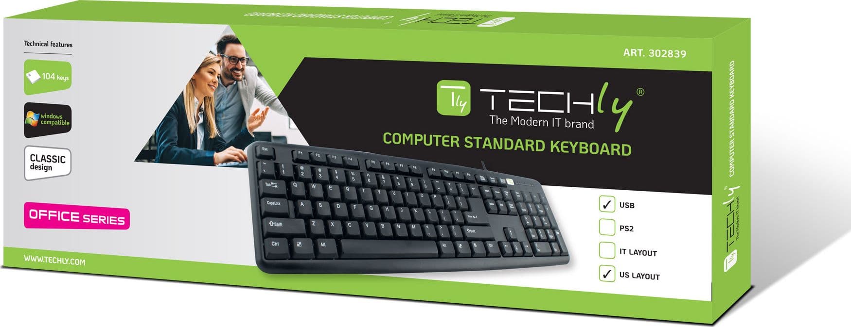 Tastiera 104 tasti USB layout americano Nero in Tastiere da gioco Scontolo.net - Potenza, commercioVirtuoso.it