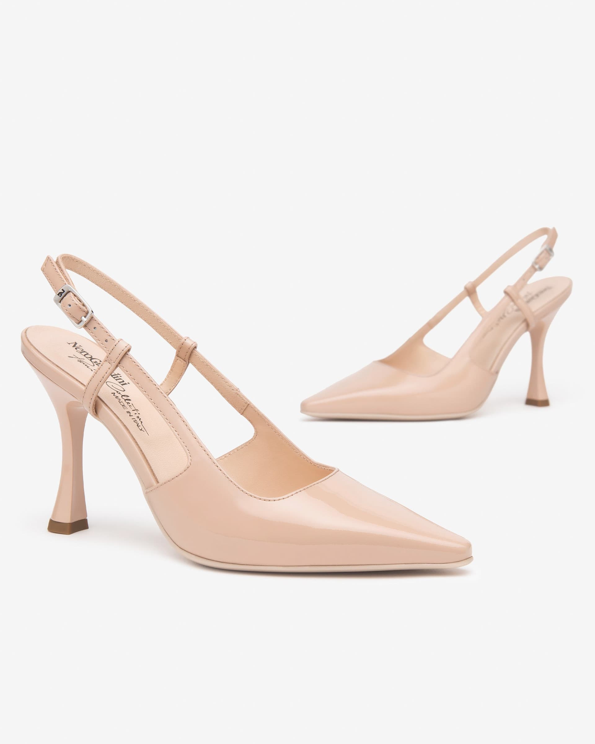 Nero Giardini slingback donna in vernice col. cipria E512241DE614 in prodotto Teresi Calzature - Marsala, commercioVirtuoso.it
