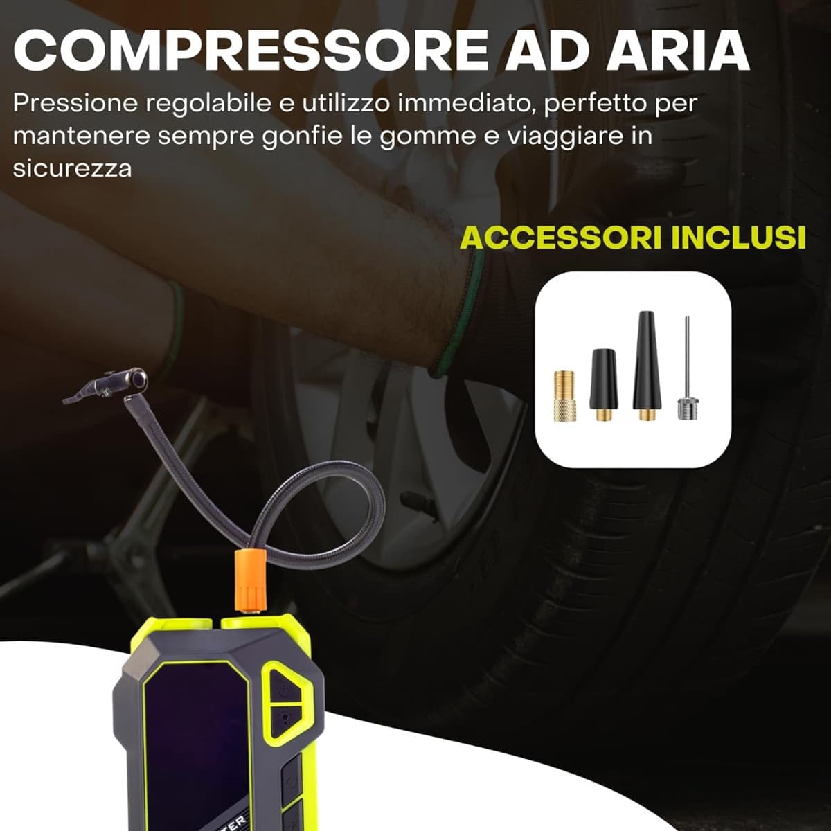 Avviatore di Emergenza Batteria per Auto - 4 in 1-20.000mAh in Avviatori di emergenza Masterbrico - Longobardi, commercioVirtuoso.it