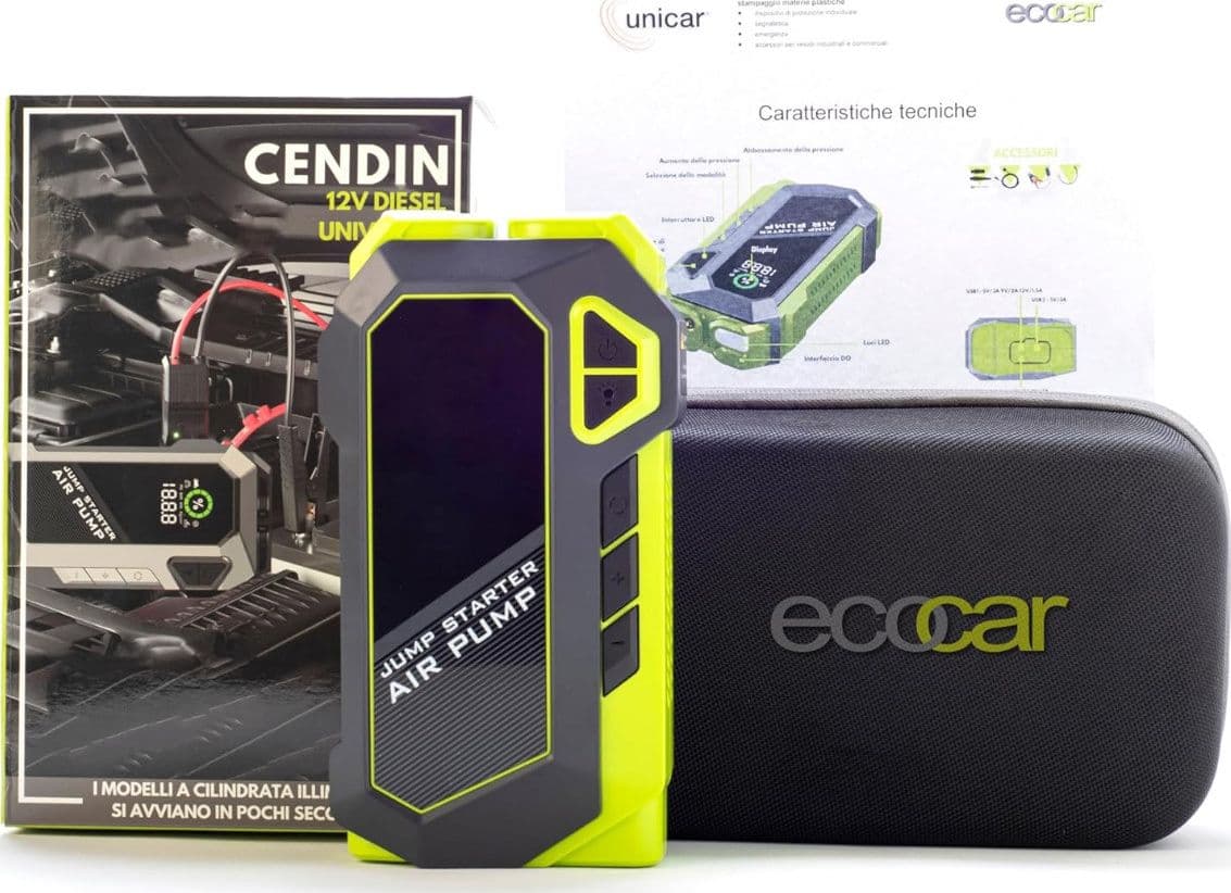 Avviatore di Emergenza Batteria per Auto - 4 in 1-20.000mAh in Avviatori di emergenza Masterbrico - Longobardi, commercioVirtuoso.it