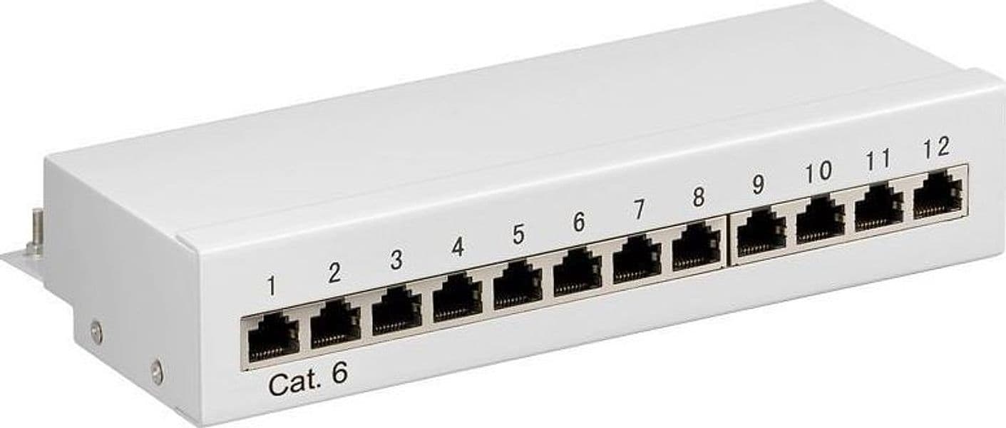 Pannello Patch 12 Porte Cat. 6 FTP Grigio in Cavi Ethernet Scontolo.net - Potenza, commercioVirtuoso.it