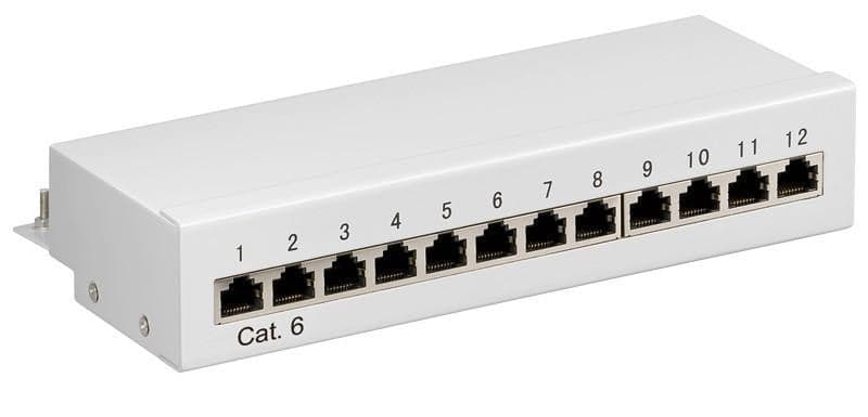 Pannello Patch 12 Porte Cat. 6 FTP Grigio in Cavi Ethernet Scontolo.net - Potenza, commercioVirtuoso.it