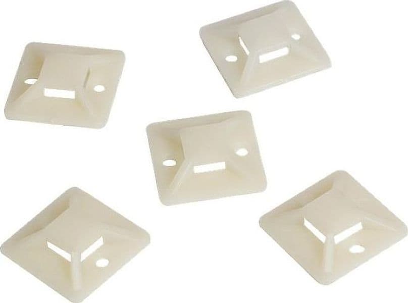 Supporto Autoadesivo 25x25mm per Fascette 100 Pz Beige in Stringicavi Scontolo.net - Potenza, commercioVirtuoso.it