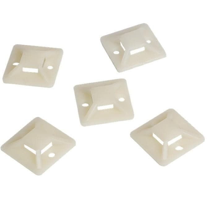 Supporto Autoadesivo 25x25mm per Fascette 100 Pz Beige in Stringicavi Scontolo.net - Potenza, commercioVirtuoso.it