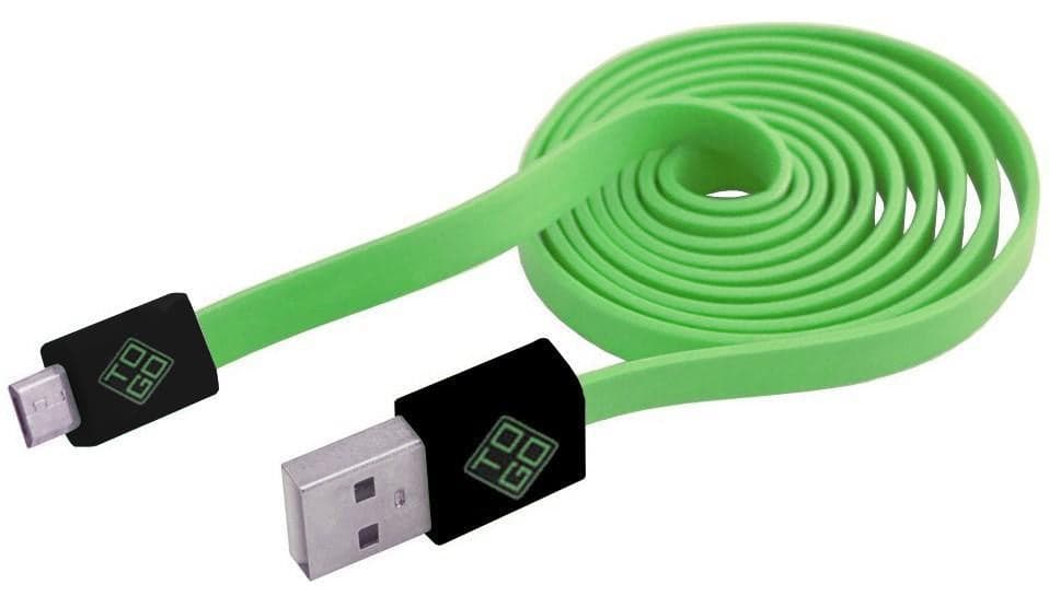 Cavo Flat USB AM a Micro USB M 1m Verde / Nero in  Scontolo.net - Potenza, commercioVirtuoso.it