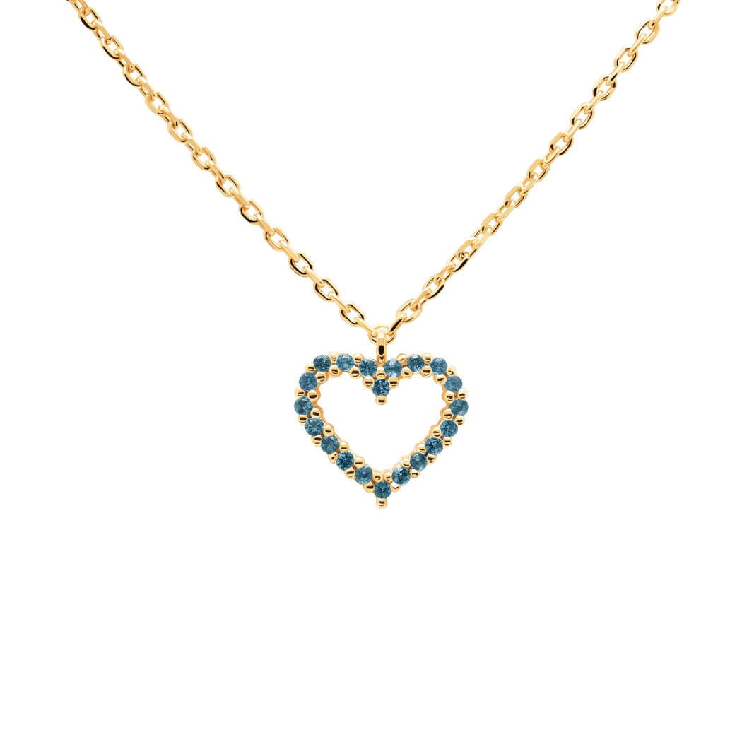 PDPAOLA - COLLANA IN ORO CELESTE HEART in Collane Alba Gioielli - Casoria, commercioVirtuoso.it