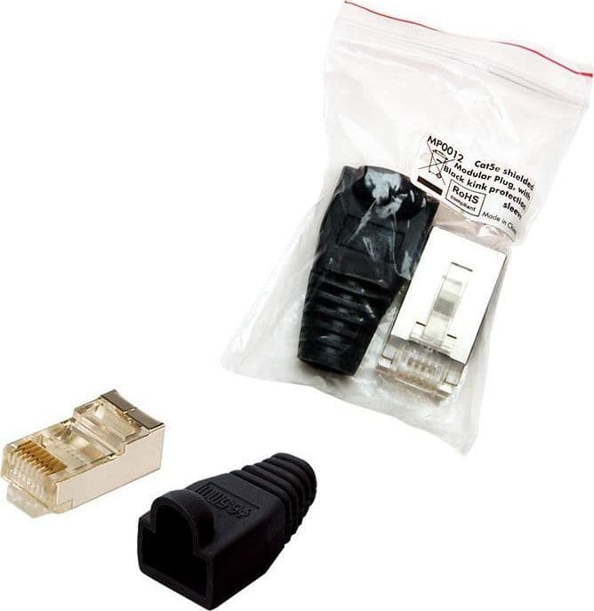 Plug Copriconnettore Cat.5E RJ45 Cavo Schermato 100pz Nero in Cavi Ethernet Scontolo.net - Potenza, commercioVirtuoso.it