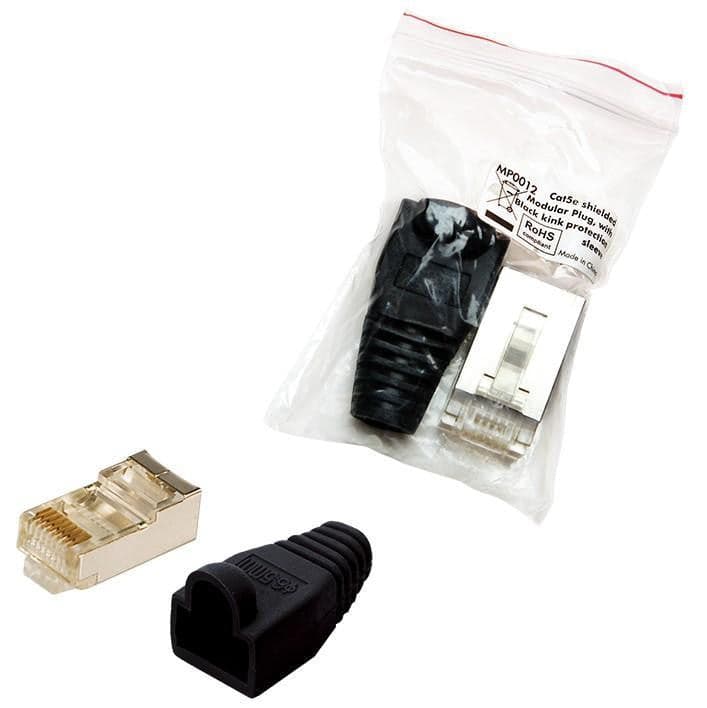 Plug Copriconnettore Cat.5E RJ45 Cavo Schermato 100pz Nero in Cavi Ethernet Scontolo.net - Potenza, commercioVirtuoso.it