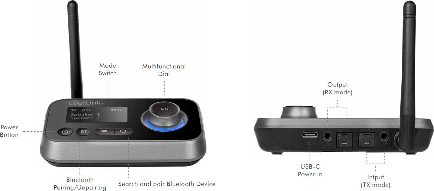 Trasmettitore e Ricevitore Audio Bluetooth V5.0 in Ricevitori Hi-Fi Scontolo.net - Potenza, commercioVirtuoso.it