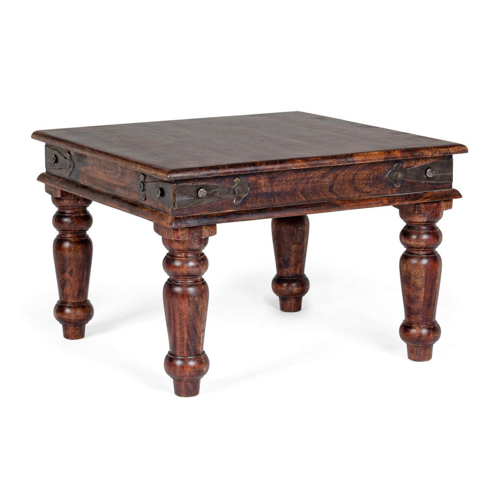 Tavolino "Jaipur" in legno di acacia massiccio per arredamento - 7